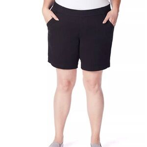 JAG Jeans Black Gracie Classic Fit 8” Shorts Size 24W